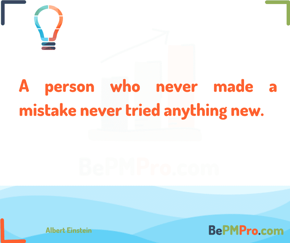 7 Brilliant Motivational Quotes - A person who never made a mistake never tried anything new. – Copy of FB Template Quote Post17
